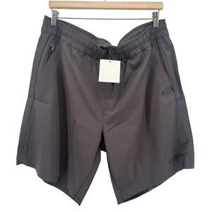 Giga Fitness Athletic Workout Mens Shorts XXL Gray Gym Casual Workout